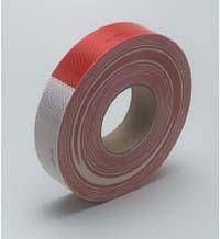 2" x 50 Yards 3M Red & White Reflective Tape