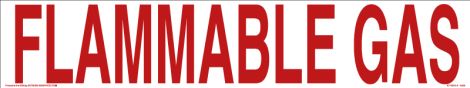 Flammable Gas 4" Letters