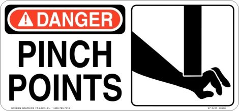Danger Pinch Points 