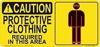 Caution Protective Clothing Required in This Area 
