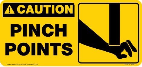 Caution Pinch Points 
