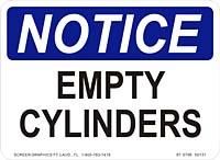 Notice Empty Cylinders 