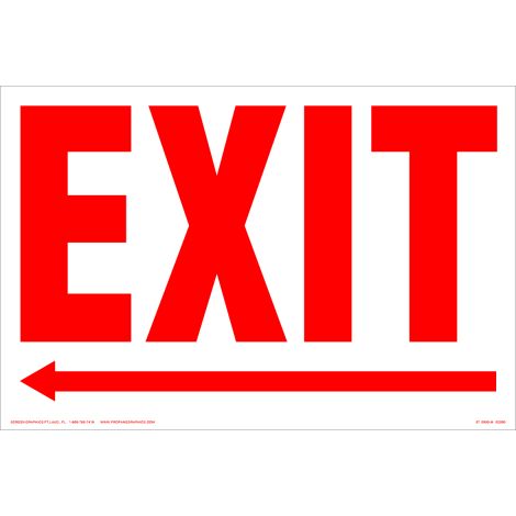 Exit, Left Arrow 