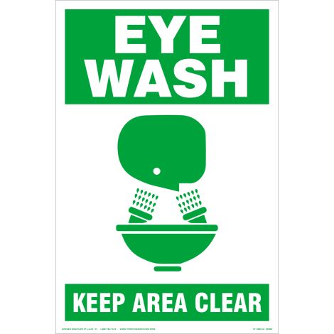 Eye Wash Area Clear 