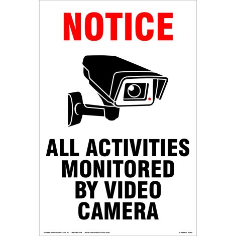 Notice Monitored by Camera 