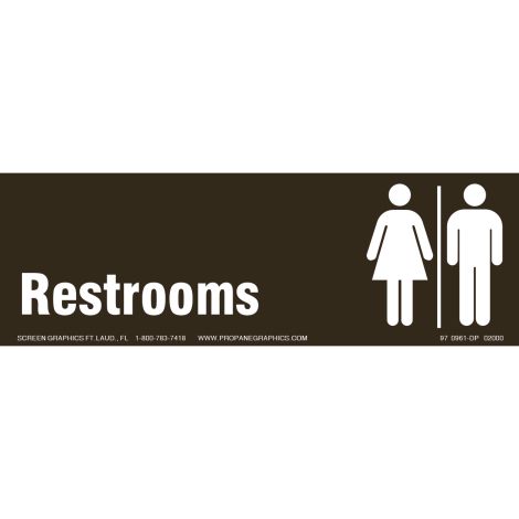 Restrooms with Men & Women Symbols