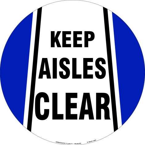 Keep Aisles Clear Floor 