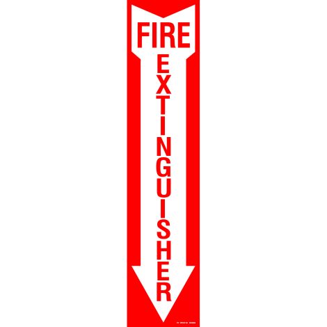 Fire Extinguishers with Down Arrow 