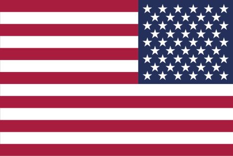 American Flag, Stripes on Left 