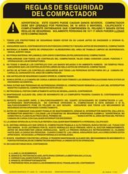 Compactor Safety Rules (Spanish) 