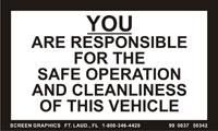 You are Responsible for Your Vehicle 