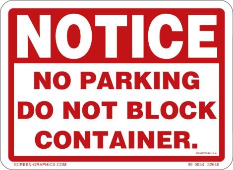 Do Not Block Container 