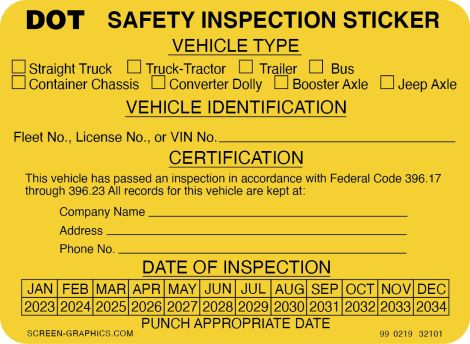 USDOT Safety Inspection 