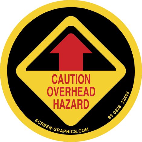 Caution Overhead Hazard 