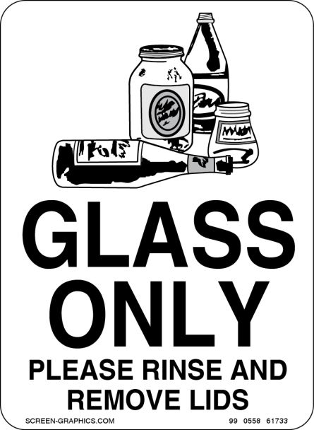 Recycling Graphic Glass Only