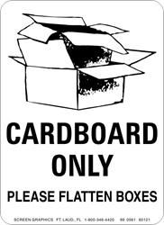 Recycling Graphic Cardboard Only 