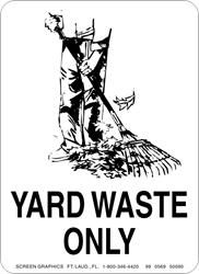 Recycling Graphic Yard Waste Only