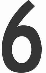 Black Number "6" or "9" Minimum Order 10 Pieces