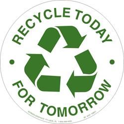 Recycle Today for Tomorrow Circular Graphic 