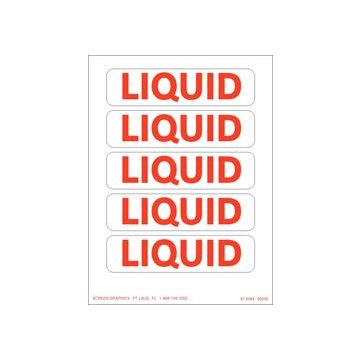 Liquid, 5 Per Sheet