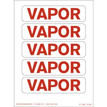 Vapor, 5 Per Sheet