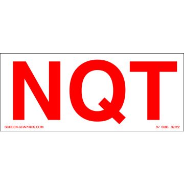 6.5" x 2.75" NQT Decal