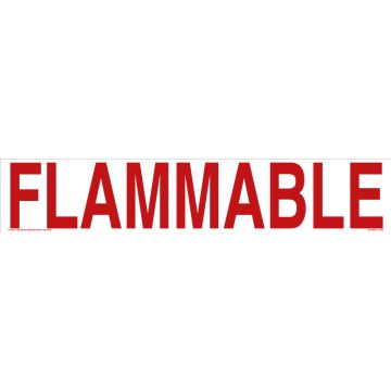 Flammable 4" Letters