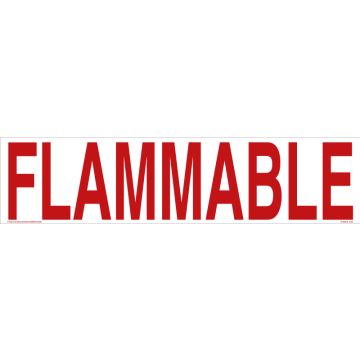 Flammable 6" Letters