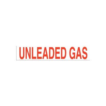 Unleaded Gas 3" Letters