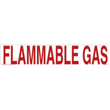 Flammable Gas 4" Letters