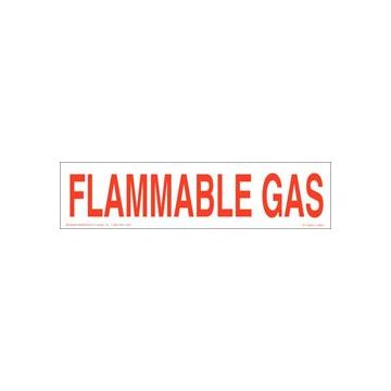 Flammable Gas 2" Letters