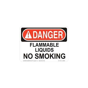 Danger Flammable Liquids No Smoking 