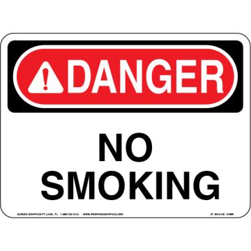 Danger No Smoking 