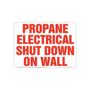 Propane Electrical Shut Down Wall