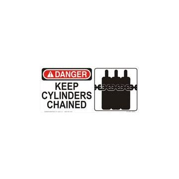 Danger Keep Cylinder Chained 