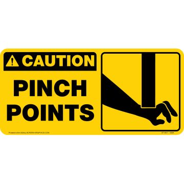 Caution Pinch Points 