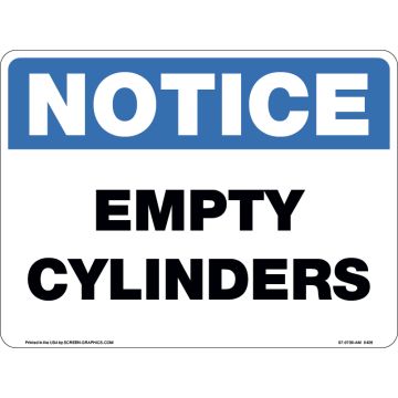 Notice Empty Cylinders 