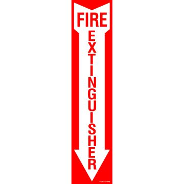 Fire Extinguishers with Down Arrow 