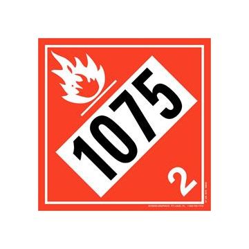 UN1075 USDOT Propane (Magnetic)