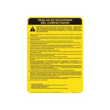 Compactor Safety Rules (Spanish) 