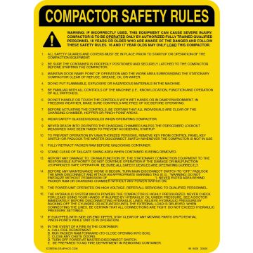 Compactor Safety Rules 
