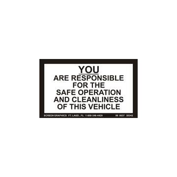 You are Responsible for Your Vehicle 