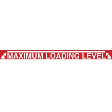 Maximum Load Level, Red & White Text