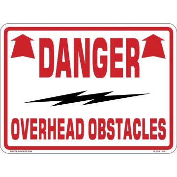 Danger Overhead Obstacles 