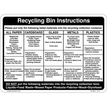 Recycling Bin Instructions 