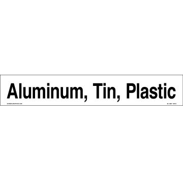 Recycling Snipe, Tin, Commingled