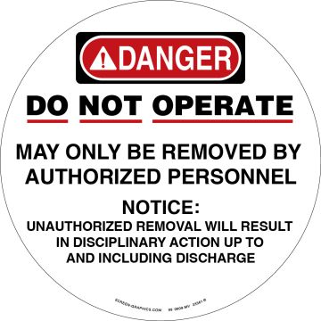 Magnetic Disk Danger Do Not Operate