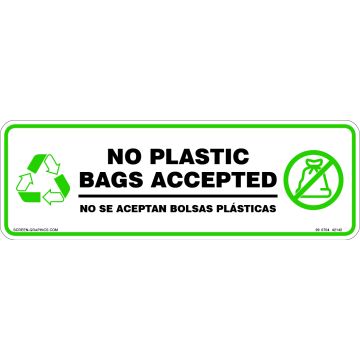 Recycling Graphic No Bags Accepted (English & Spanish)