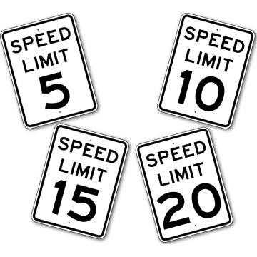 Speed Limit Signs with 2" Mounting Holes