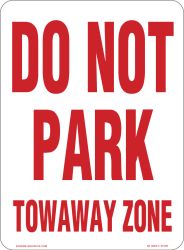 Do Not Park Towaway Zone 